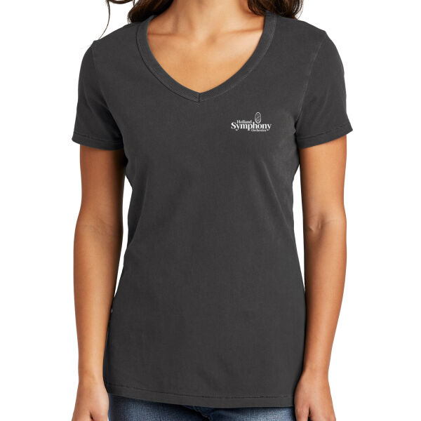 Ladies Beach Wash ® Garment Dyed V Neck Tee Thumbnail
